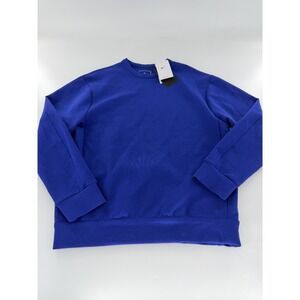 Nike 24.7 ImpossiblySoft Crewneck Sweatshirt Blue HQ6964-455 Men's Medium M NWT
